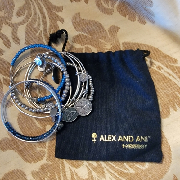 ALEX AND ANI Sleek Stack - 9 Bracelets - Picture 1 of 7
